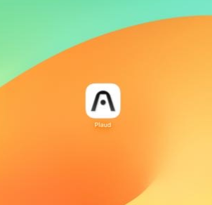 iPad PLAUD　アプリの画面