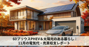 プリウスPHEV　11月の電力売買費用