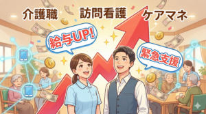 介護職、看護職、ケアマネの賃上げ決定